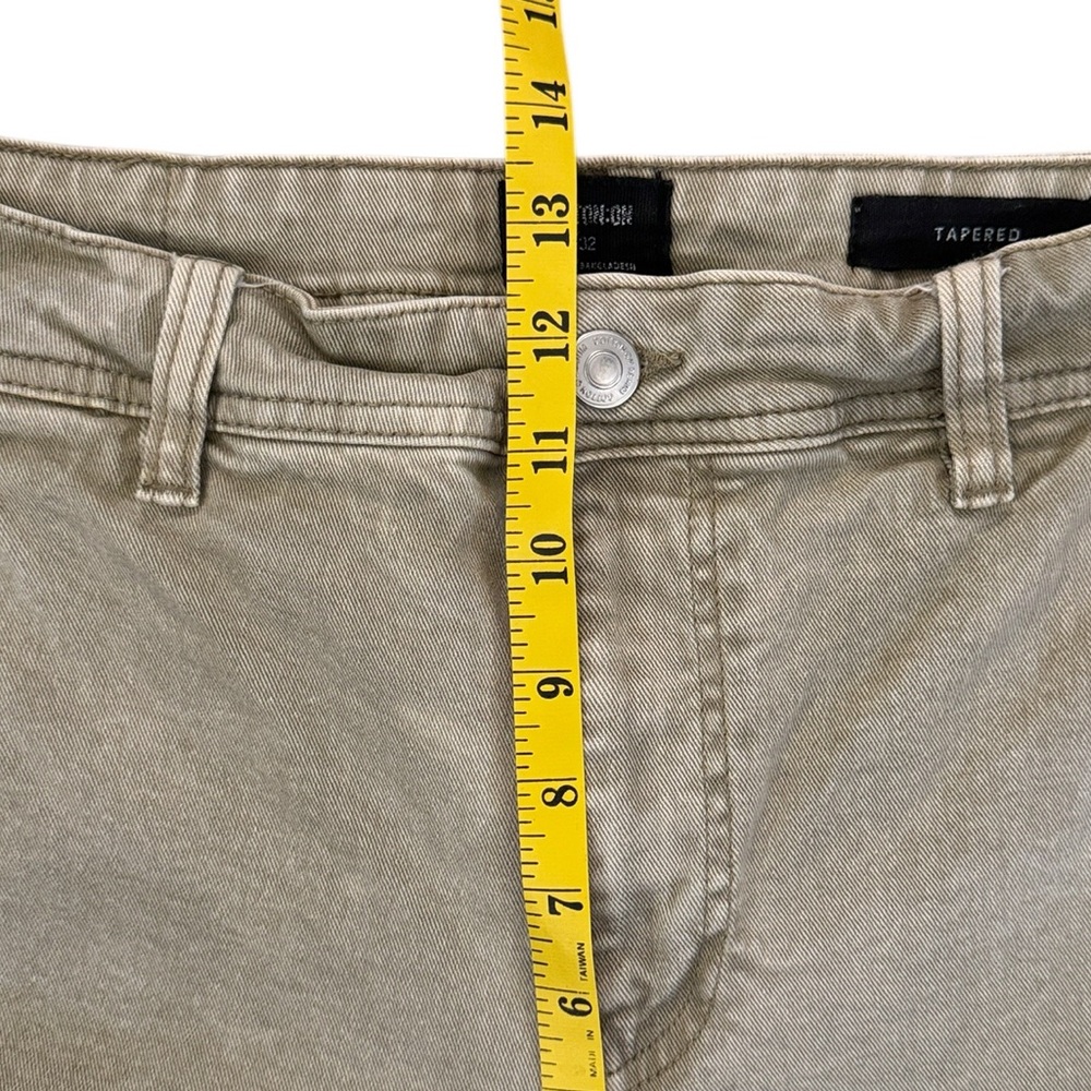 Cotton On Carpenter Pants Sage Green Fade Relaxed Tapered Crisp Denim Loop 32x29 - Picture 10 of 16